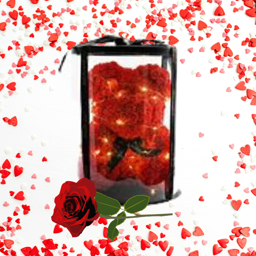 Eternal Rose Teddy Delight
