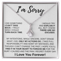 I'm Sorry - No Excuses