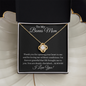 To My Bonus Mom Love Knot Necklace