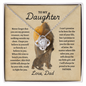 To My Daughter - Always Be Proud - Love Knot Necklace