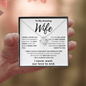 To My Amazing Wife - A Timeless Keepsake