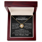 To My Daughter Love Knot Necklace