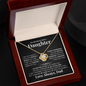 To My Daughter Love Knot Necklace