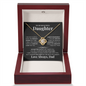 To My Daughter Love Knot Necklace