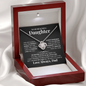 To My Daughter Love Knot Necklace