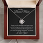 To My Bonus Mom Love Knot Necklace