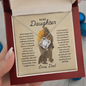To My Daughter - Always Be Proud - Love Knot Necklace