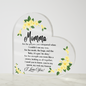 Gift for Mom "You're My Queen" Heart Acrylic Plaque
