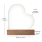 To My Wife Heart Plaque