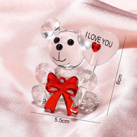 Elegant Glass Teddy