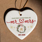 Mr & Mrs 2025 Ornament – Our First Christmas Together