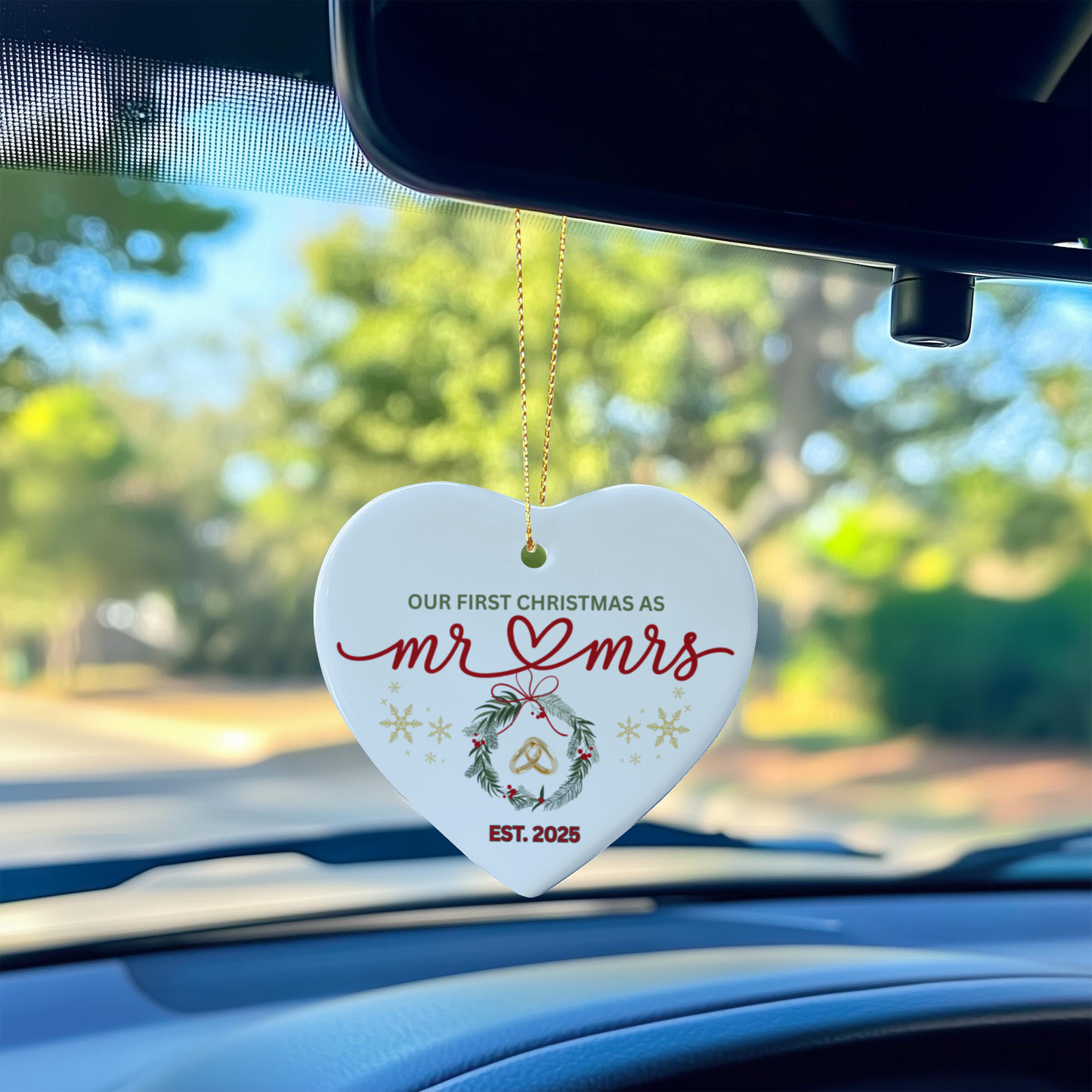 Mr & Mrs 2025 Ornament – Our First Christmas Together